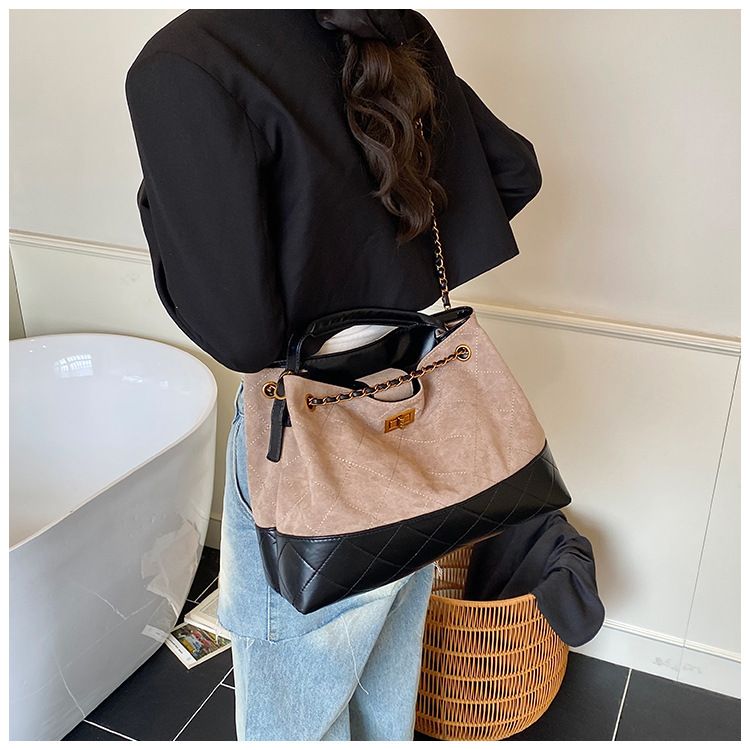 Borsa a tracolla singola trapuntata per donna, modello nuovo 2025 alla moda e semplice, borsa a tracolla minimalista di grande capacità_voghion.com