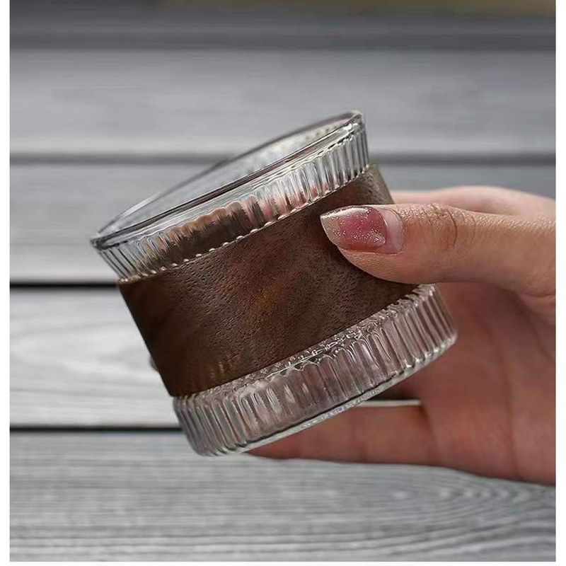 Japanese Style Heat-Resistant Insulated High Borosilicate Master Household Hammered Anti-Scald Glass Tea Coffee Cup_voghion.com
