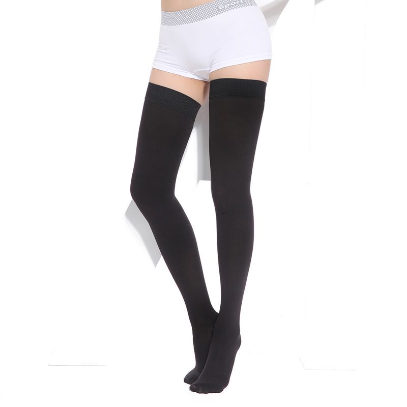 Calze secondarie lunghe sopra il ginocchio elastiche a compressione medica anti-varicose protezione per le gambe delle donne incinte_voghion.com