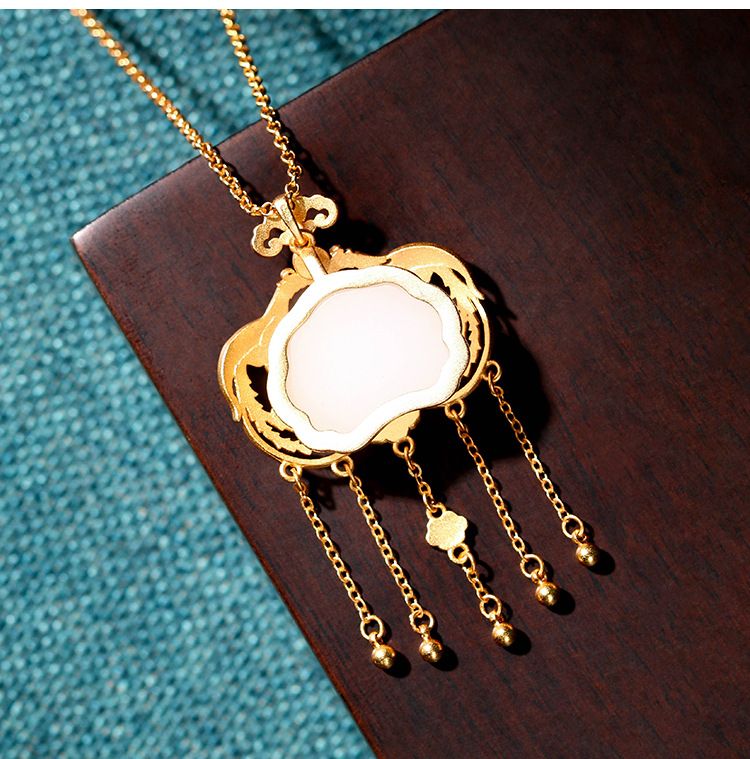 Consigliato Cercando Phoenix Collana con nappa placcata in oro colorato Hanfu Qipao Accessori Ciondolo smaltato per donna_voghion.com