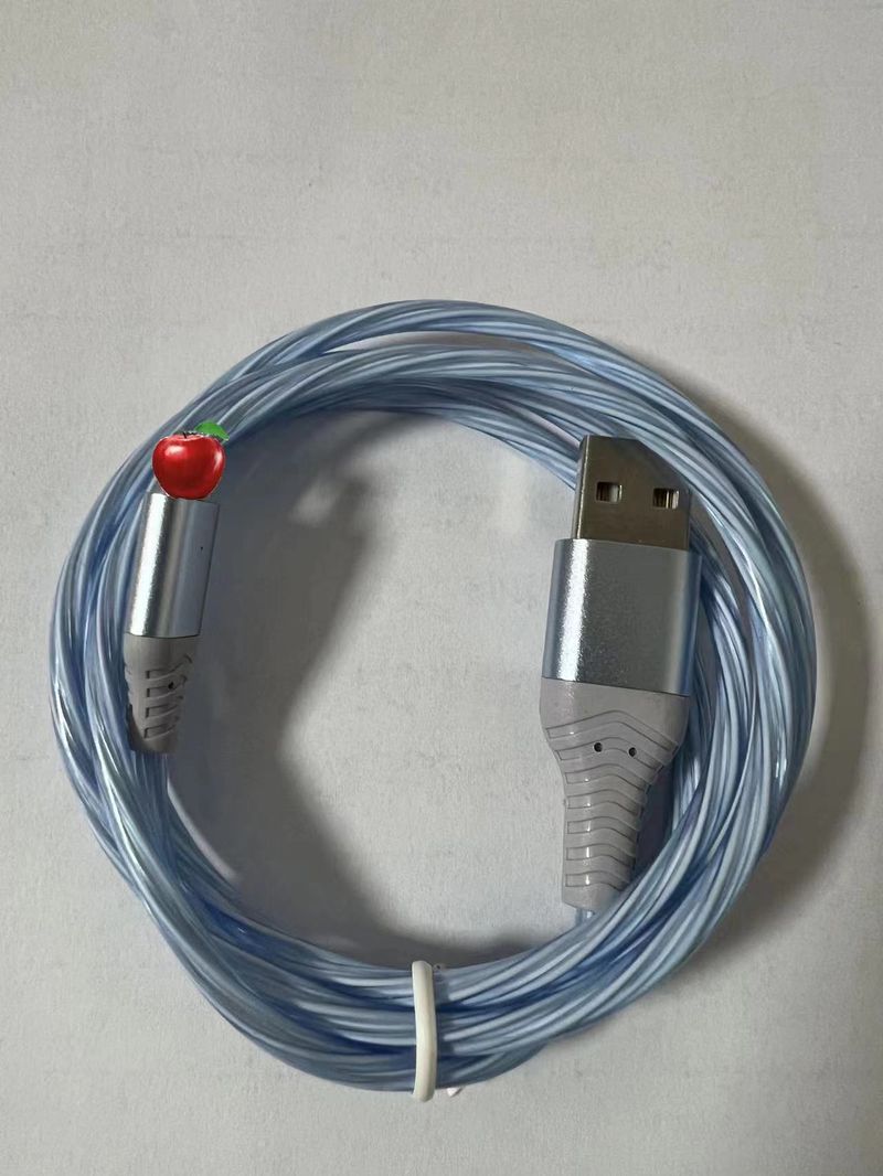 40W Luminous Model Suitable For Iphone Android TypeC Mobile Phone Fast Charging Three In One Streaming Data Cable_voghion.com