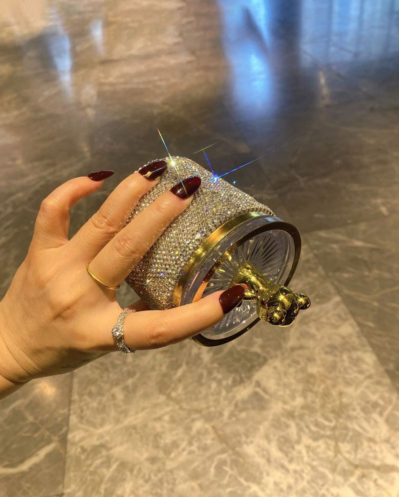Luxury Rhinestone Bear Toothpick Holder – Elegant Home Tabletop Accessory, Creative Gift Idea For Home & Restaurant_voghion.com