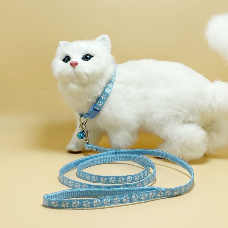 Set di guinzagli per cani e gatti, set di collari a catena per passeggiate con animali domestici, corda per impronte piccole e medie_voghion.com