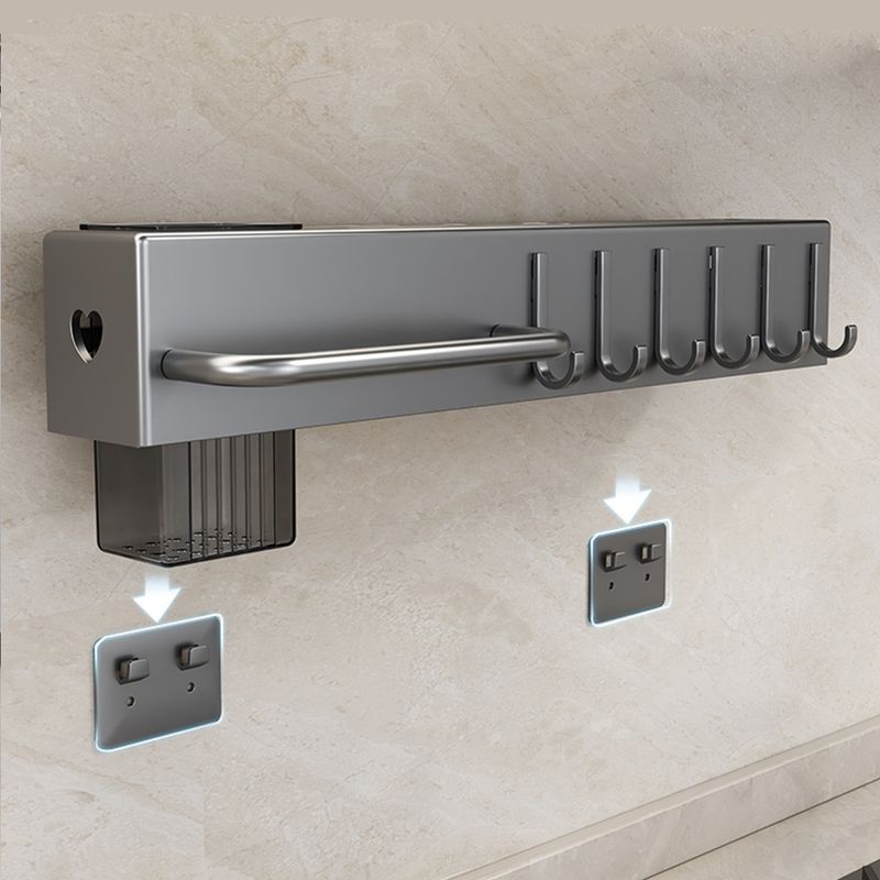 Wandmontierter Küchenmesserhalter mit integriertem Topfdeckelhalter, Essstäbchenhalter und Schneidebrett-Messeraufbewahrung_voghion.com