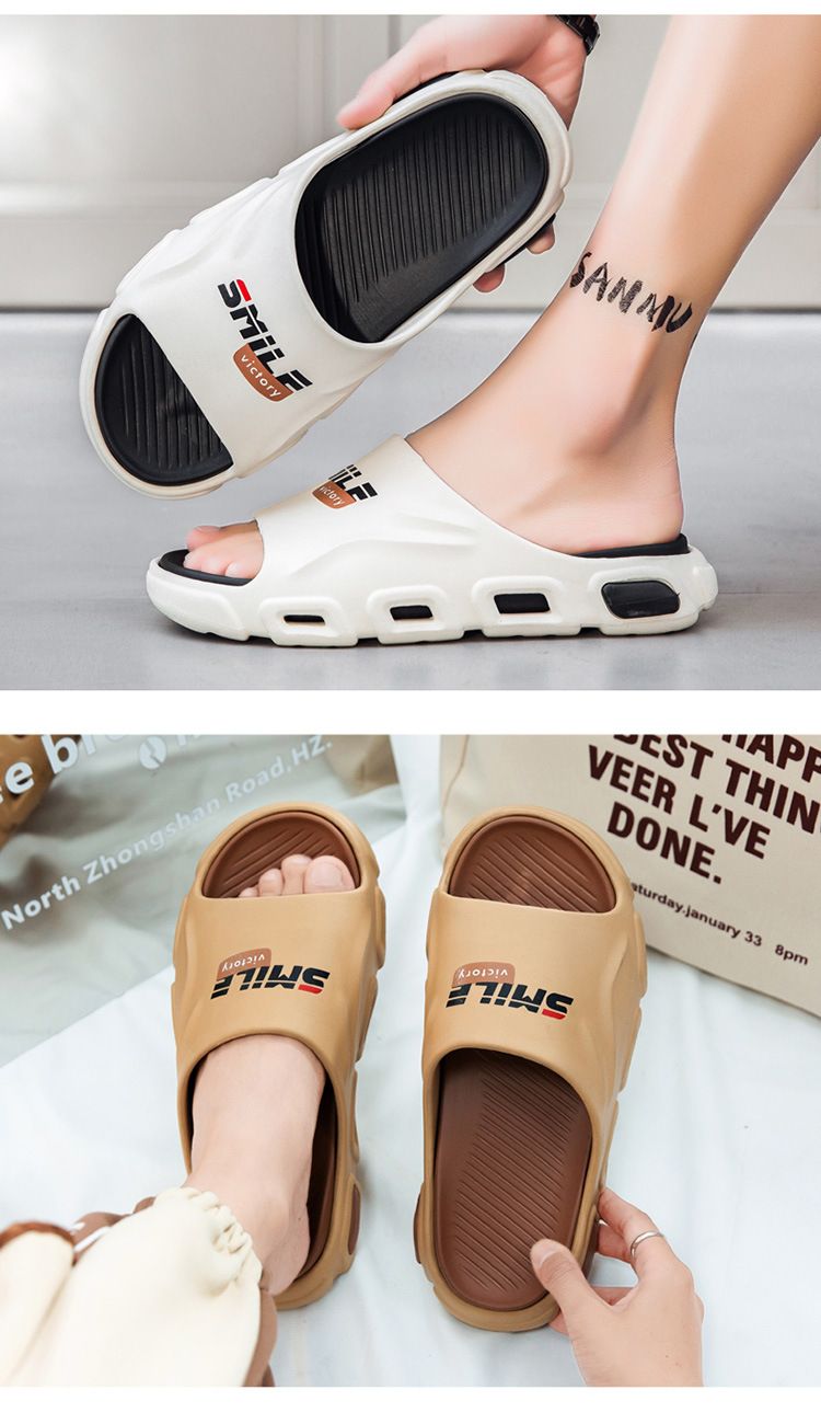Wear New Casual Sports Slippers With Thick Soles And Wear-resistant Exterior_voghion.com