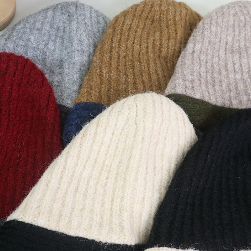 uth Winter Series For Women, Warm Ear Protection Balaclava, Large Head Circumference, Face Slimming, Color-Block Knitted_voghion.com