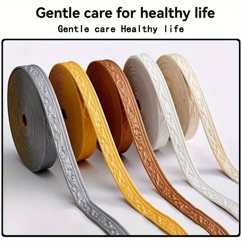 A Roll Of 3D Self-adhesive Waterproof Wall Sticker With A Size Of 362.2 Inches, Foldable And Available In Various Colors, Perfect For Home Decoration And Sealing Gaps Around Corners And Frames_voghion.com