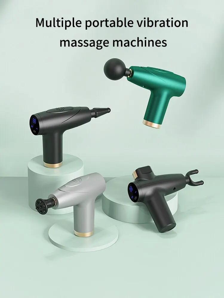 Multi-modus van mini Fascia-pistolen volgens spierontspanning Massage Trillingsmassage-instrument Lichaamspijn verlicht_voghion.com