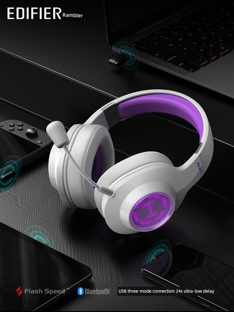 Walker G2 Bluetooth Wireless 7.1 Version Gaming Headset Kopfbedeckung 2.4G Computerspiel Ultra-Long Life Akku Große Leistung_voghion.com