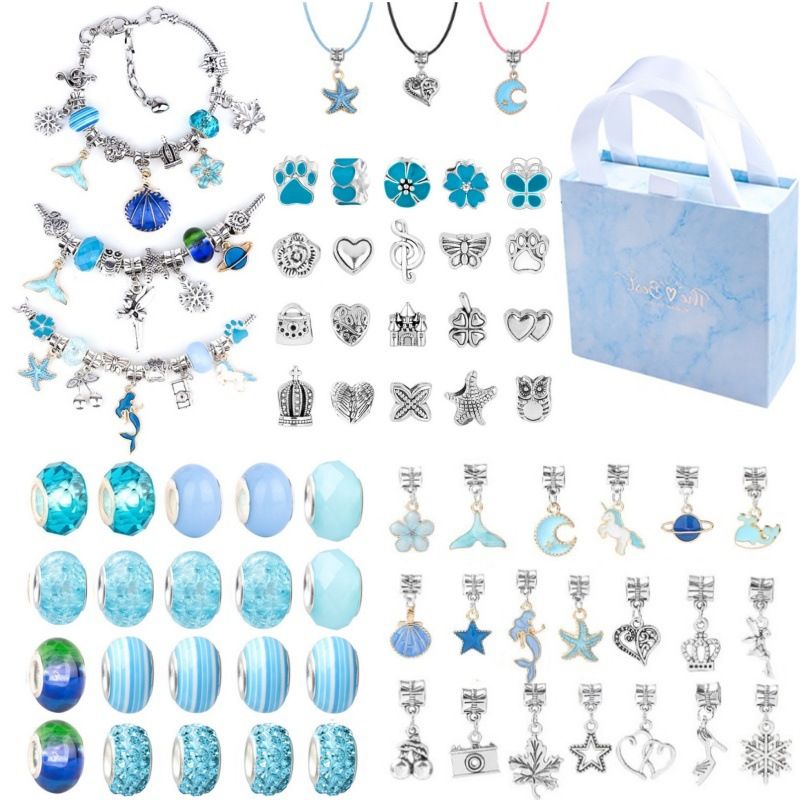Glasierte Kristalllegierung Große Lochperlen Schmuck Kindergeschenk Liebe Cartoon Armband Armband_voghion.com