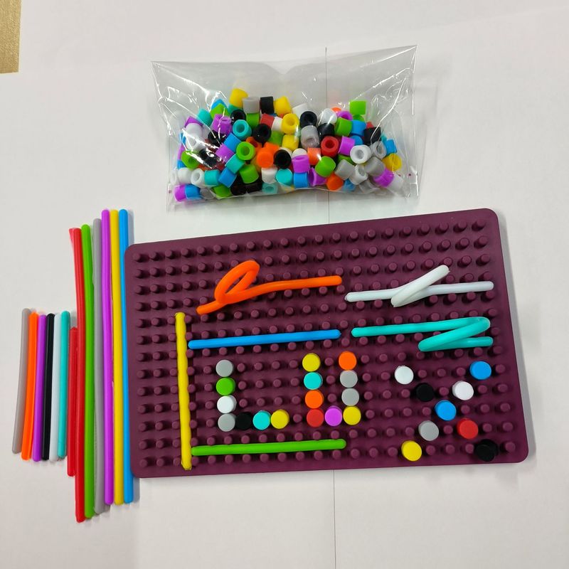 Stress Relief Toys Sensory Activity Board Children's Silicone Decompression And Educational Sensory Activity Board_voghion.com