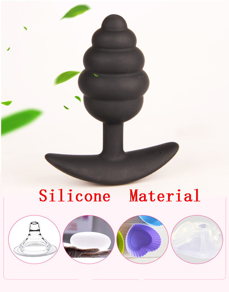 Neues Design Gewindeform Kleiner Silikon Analplug Sex für Anfänger Mini tragbare Analkugeln Butt Plug Erotik F_voghion.com