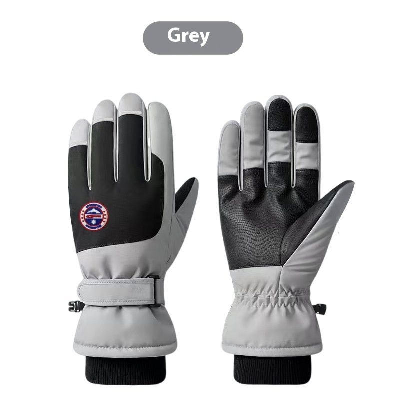 Autumn winter fashion with plush thickened windproof and cold proof cotton touch screen waterproof sports cycling_voghion.com