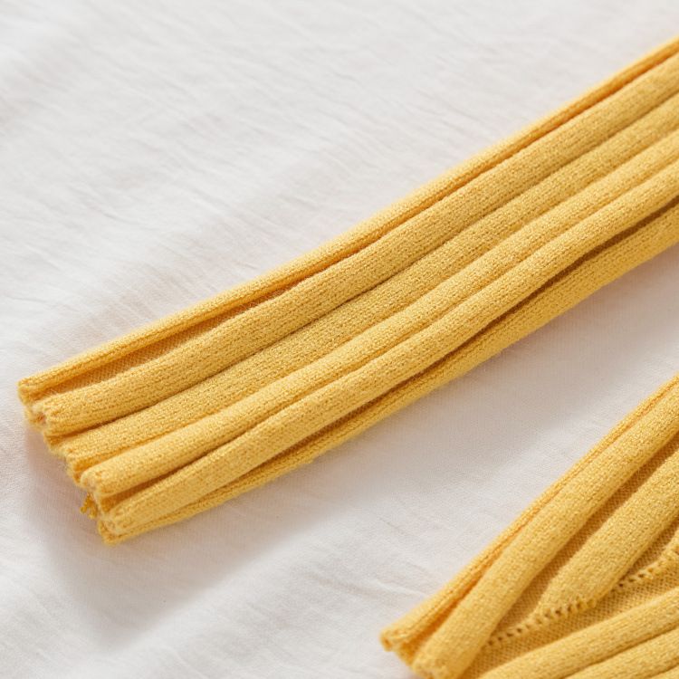 Koreaanse semi-coltrui met slanke pasvorm en gebreide top - damestrui met lange mouwen en rekbare rayonmix (12 kleuren)_voghion.com