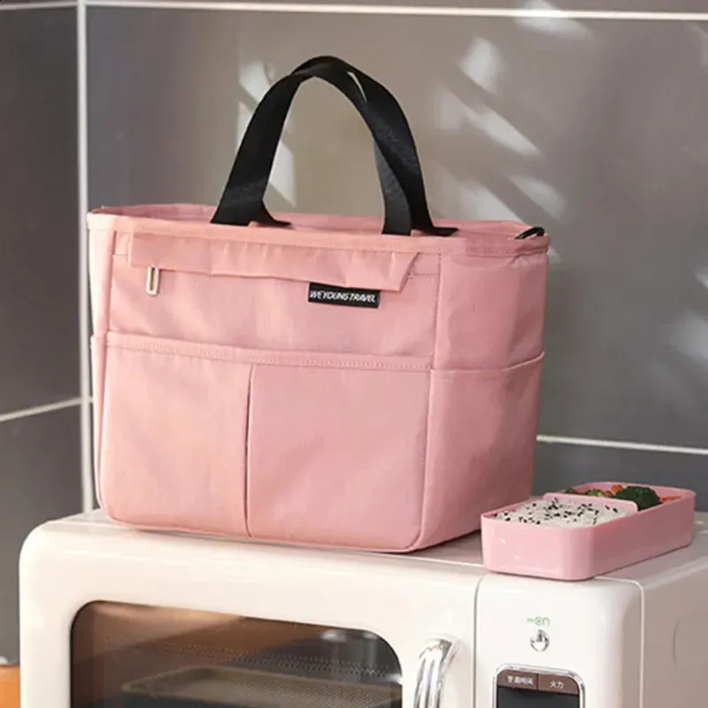 Tragbare Lunchbox, isolierte Tasche, Picknick-Essenskühler, große Kapazität, Schulter-Bento-Aufbewahrung, 250318l_voghion.com