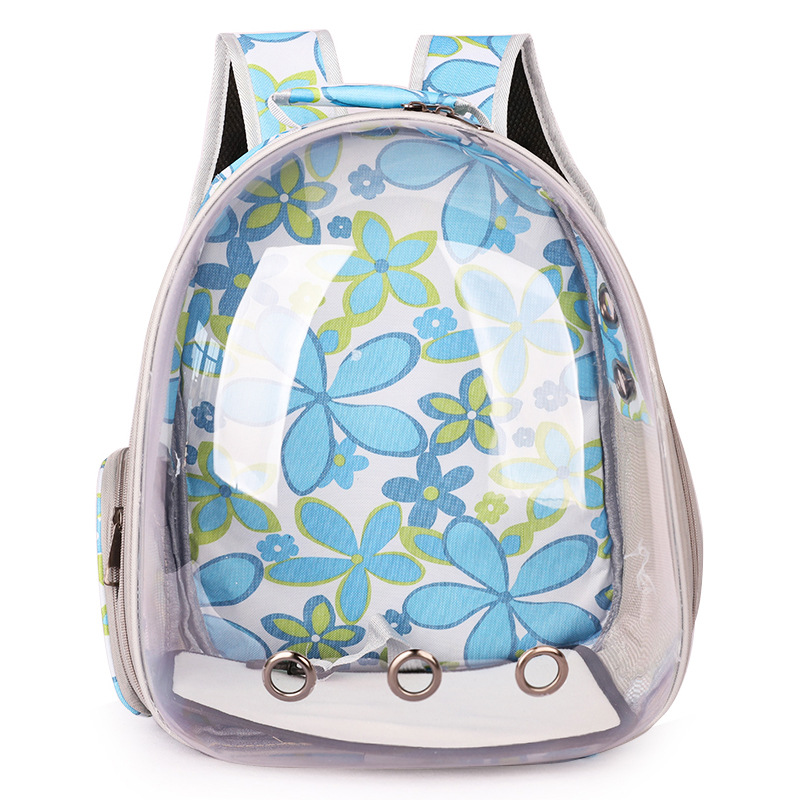 Tragbare transparente Weltraumkapsel-Haustiertasche, atmungsaktiver Rucksack für Katzen und Hunde, doppelte Umhängetasche für den Außenbereich_voghion.com