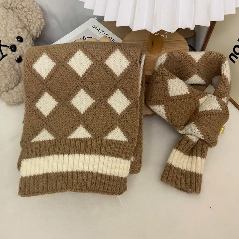 Écharpe marron pour chien, Teddy Bichon Schnauzer, bouledogue français, chat, animal de compagnie, automne hiver, chaud, cache-cou, 2024_voghion.com