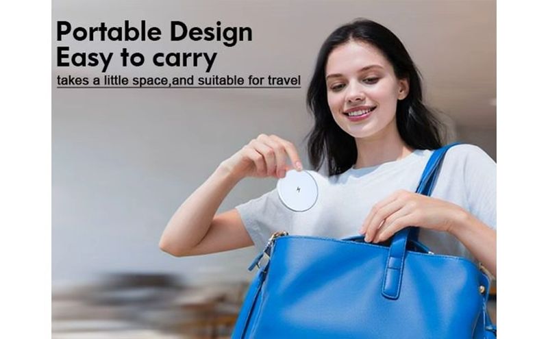 Mag-Safe 15W Fast Wireless Charger – LED Indicator, 2m USB-C Cable, Ultra-Thin For IPhone 16/15/14_voghion.com