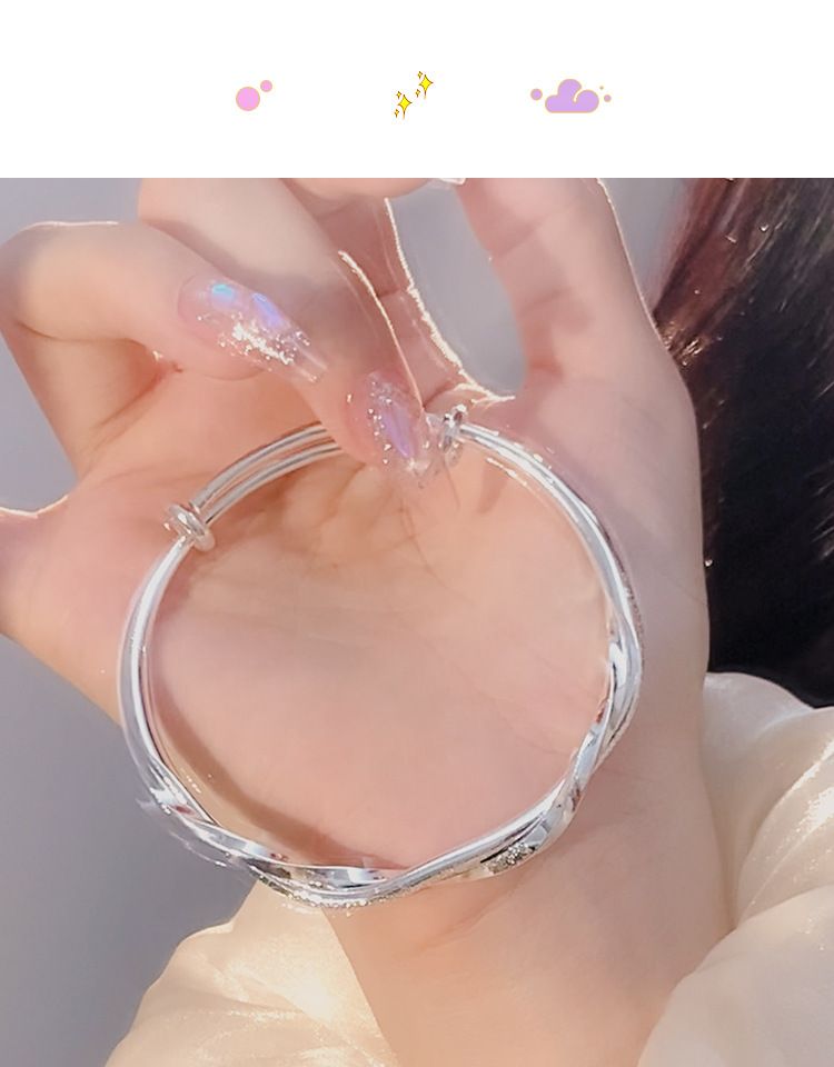 Silver Bangle Bracelets Set For Women Boho Multi Layer Stack Textured Bracelets Indian Chunky Bangle Bracelet For Women Teen_voghion.com
