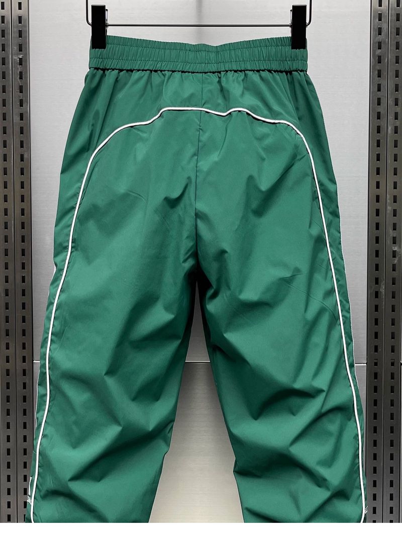 Trendy gestreifte Sommer-Sporthose für Herren, dünn, schnelltrocknend, modische, vielseitige Freizeit-Leggings für Jugendliche, verkürzte Hose_voghion.com