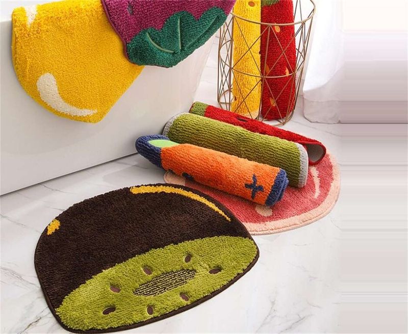 018 Household Foot Mats Fruit Floor Mats Bathroom And Bathroom Non Slip Mats-48x60cm_voghion.com