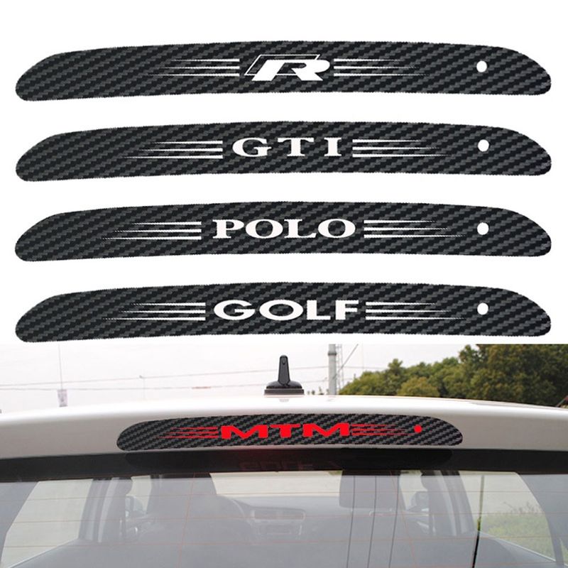 Yuanmheng Adesivo autoadesivo per auto in fibra di carbonio per auto Stop Decalcomania luce freno per VW Golf Series_voghion.com