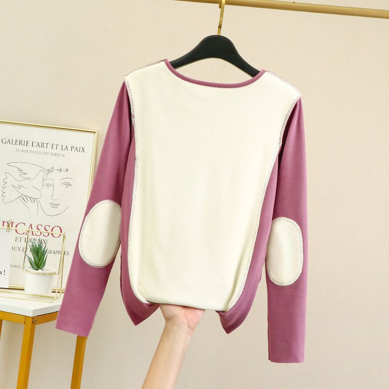 Mädchen Herbst Winter Damen Thermounterwäsche 085 Verdickte Ganzkörper-Patches Warme Funktionale Lässige Nahtlose Kälteschutzunterwäsche_voghion.com