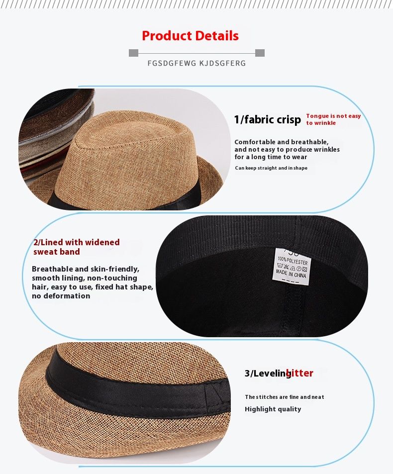 Nov vroče prodajan jazz klobuk, britanski laneni enobarvni cilinder, moški in ženski klobuk z zaobljenim robom za pare_voghion.com