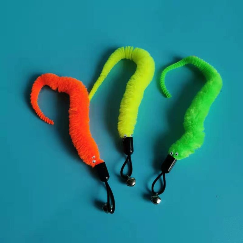 Teaser Wand Pet Cat Toy Bell Feather Replacement Head Best Seller_voghion.com