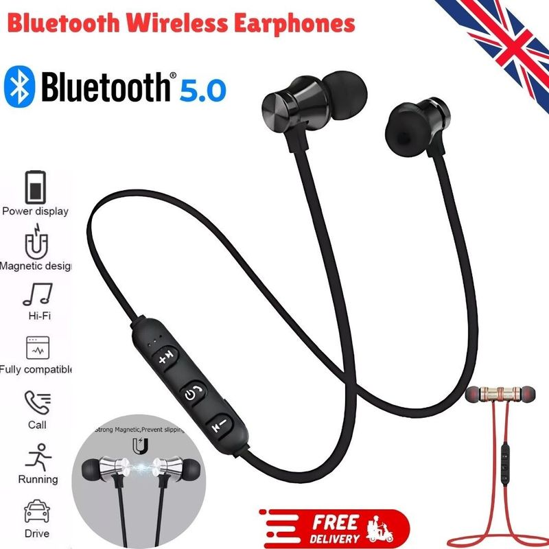 Laufen Bluetooth Wireless In-Ear-Hals-Kopfhörer Kopfhörer Ohrhörer Headset_voghion.com