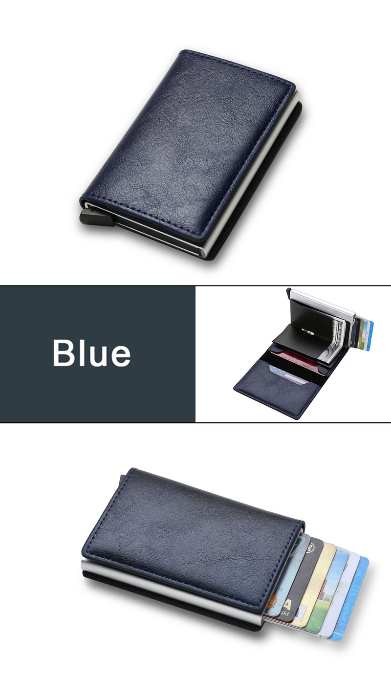 Kohlefaser-Kartenhalter-Geldbörsen für Herren, RFID-schwarz, magisches Trifold-Leder, schlanke Mini-Geldbörse, kleine Geldtasche, männliche Geldbörsen_voghion.com