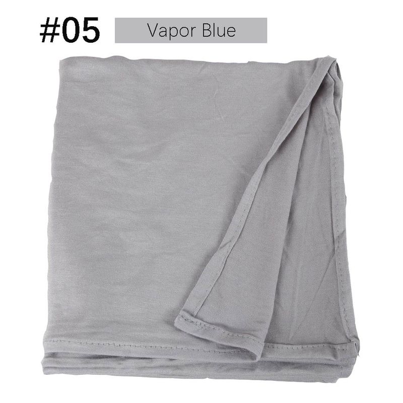Jednobojni ženski, jednostavni modni turban, svilenkasti pamučni topli šal_voghion.com