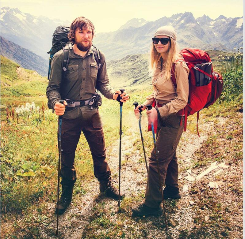 Poste de pagamento! Liga de alumínio 7075 com fibra de carbono para pagamento final! Equipamento profissional portátil para caminhadas ao ar livre._voghion.com