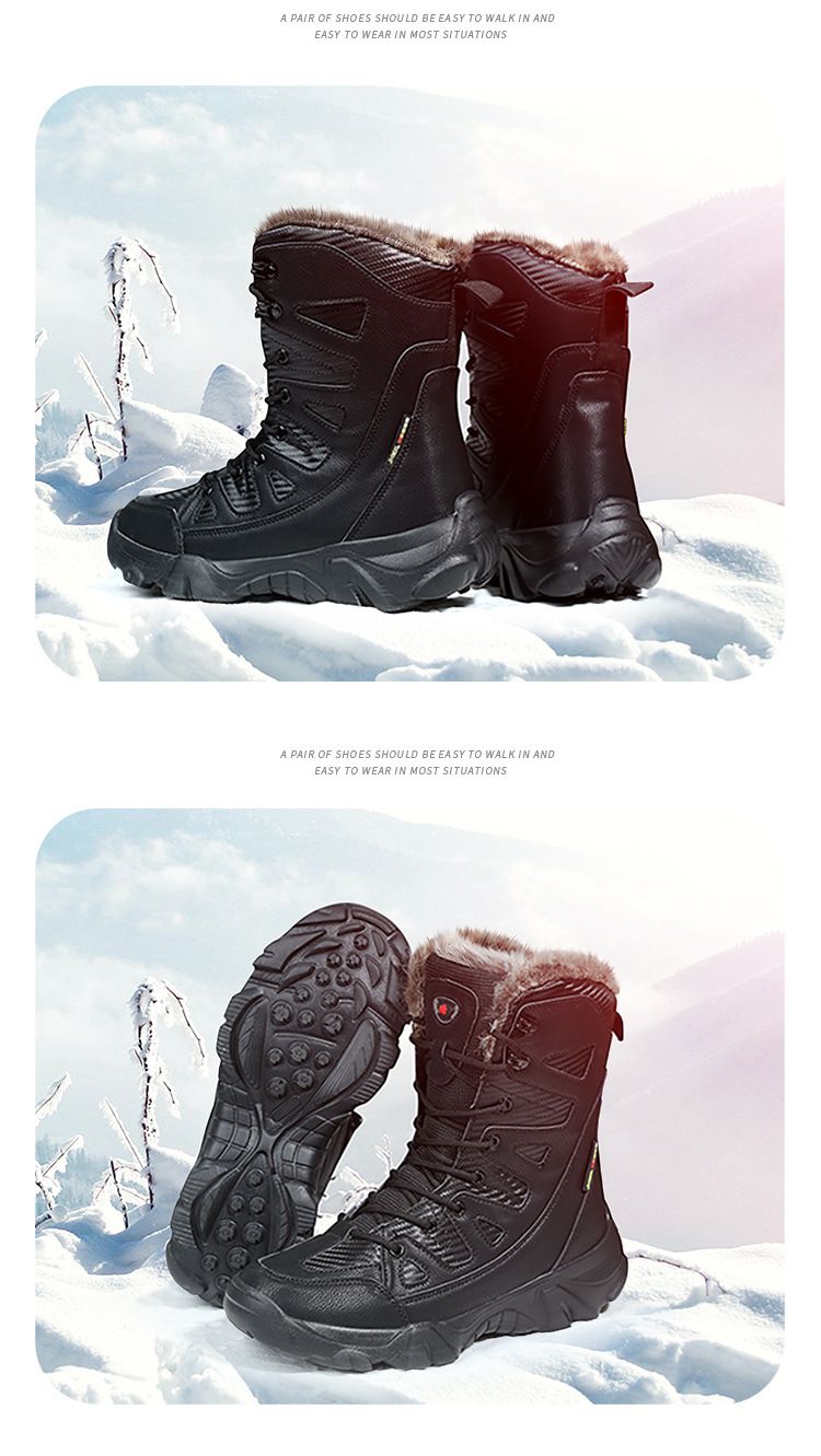 Herbst und Winter große Schneestiefel Männer warme Männer Baumwollschuhe Martin Stiefel plus Samt dicke Männer Stiefel High Top Schuhe Spot Großhandel_voghion.com