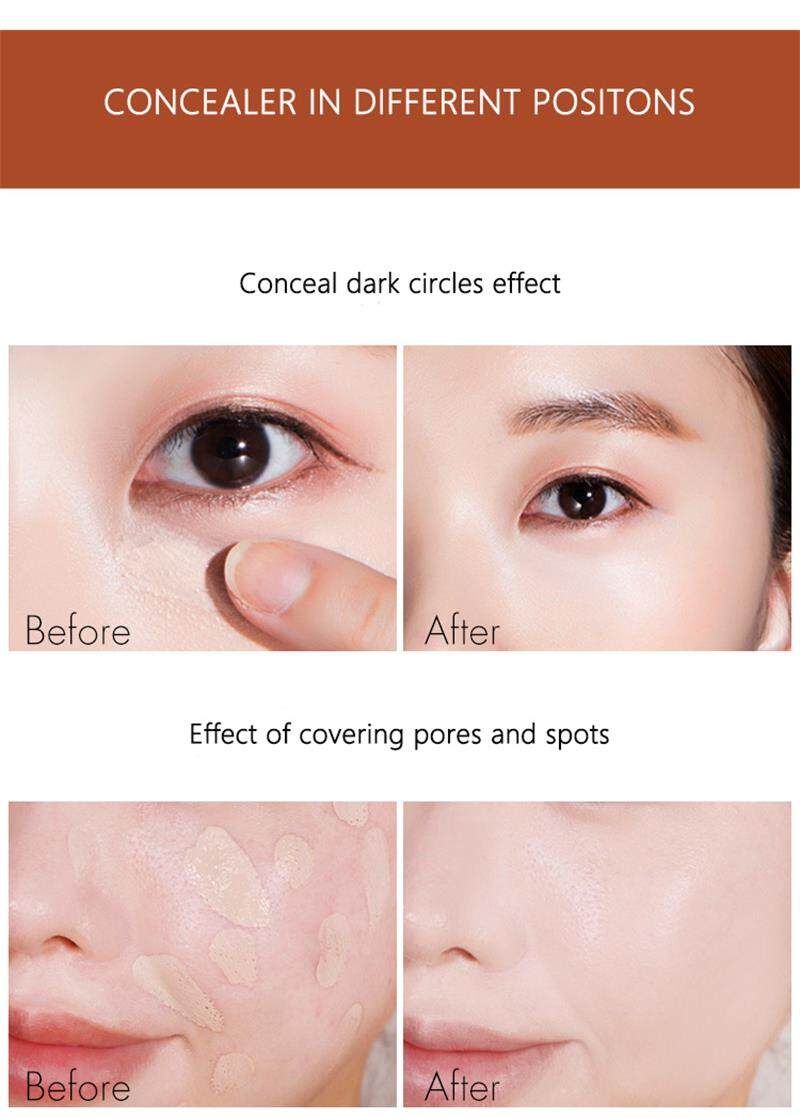 Concealer Foundation Cream Wasserdicht Langanhaltend Tiefer Teint Dunkle Augenringe Akneflecken Abdeckung Flecken Befeuchten Gesicht_voghion.com