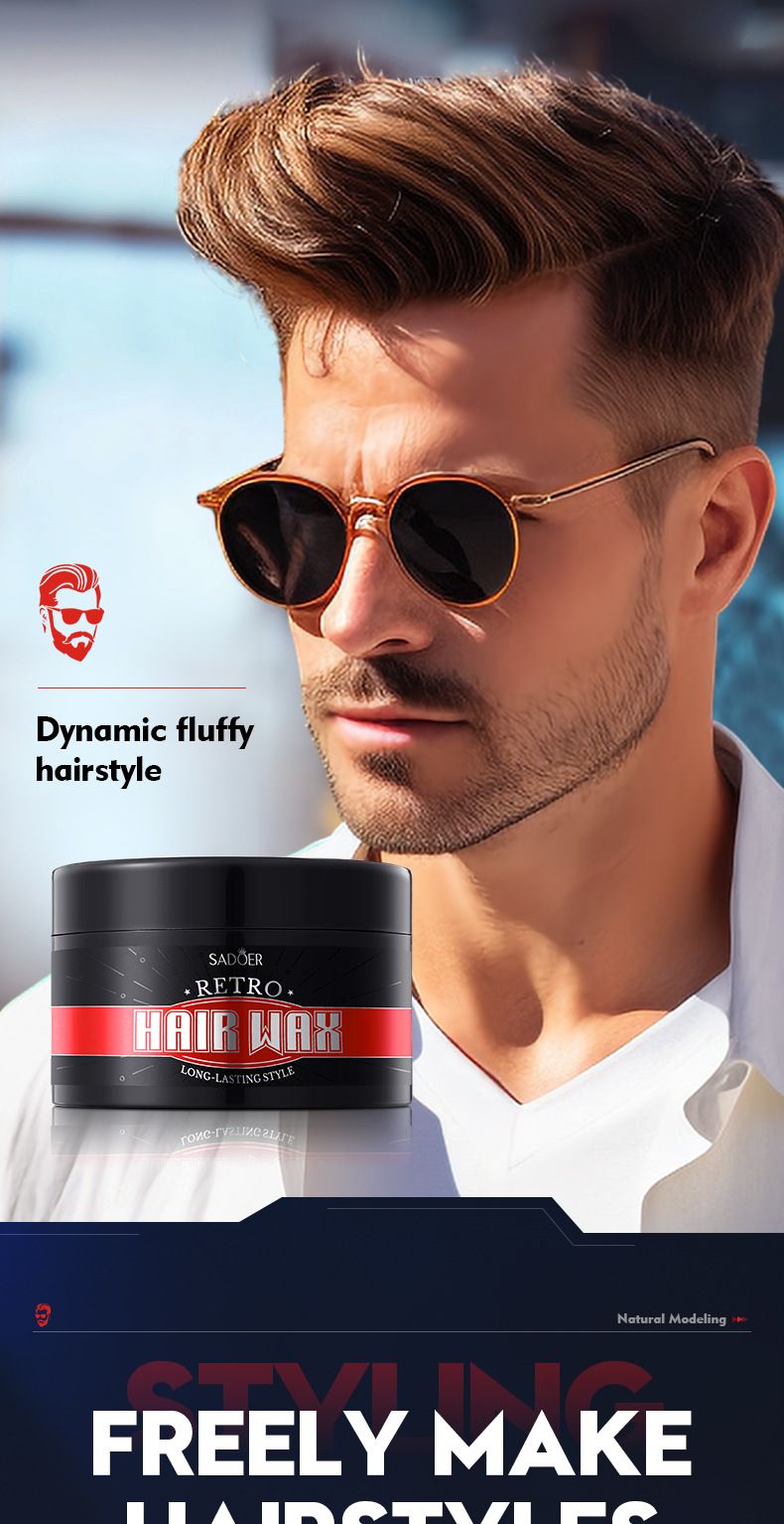 Full English Men's Wax SADOER Starker Halt Styling Natürlicher Volumengebender Haarton_voghion.com