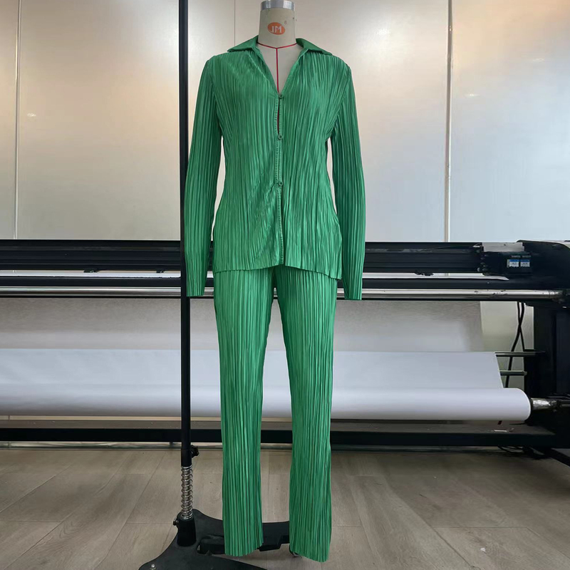 Tailleur pantalone casual da donna tinta unita_voghion.com