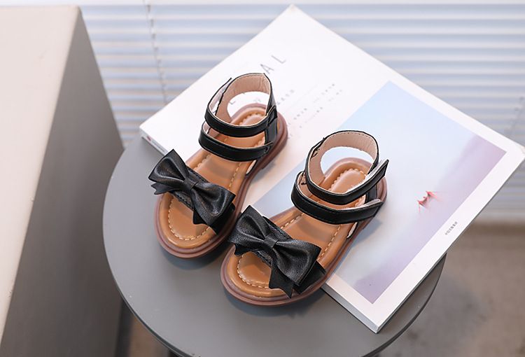 Neue Mädchen-Sandalen von Mother & Kids, Kinder-Schleifensandalen, kleine Mädchen-Sandalen mit weicher Sohle, römische Sandalen_voghion.com