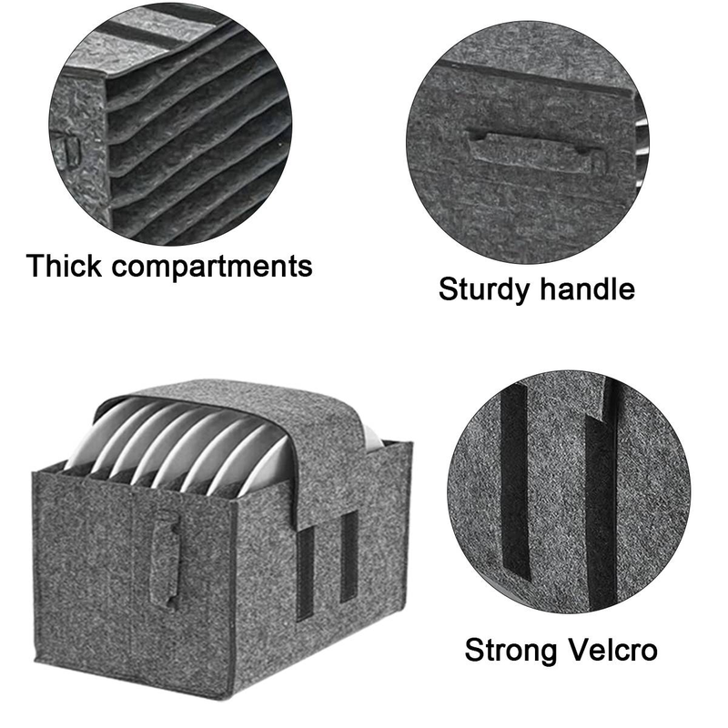 Mehrzweck-Filzträger für Essutensilien mit Magic Tape-Verschluss_voghion.com