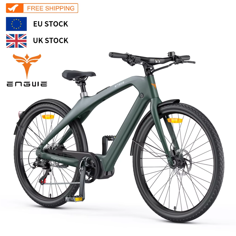 Pre-vendita Engwe N1 Pro 250W Mid-drive Carbon City E-bike App informata Tracciamento GPS in tempo reale Batteria al litio nascosta rimovibile_voghion.com