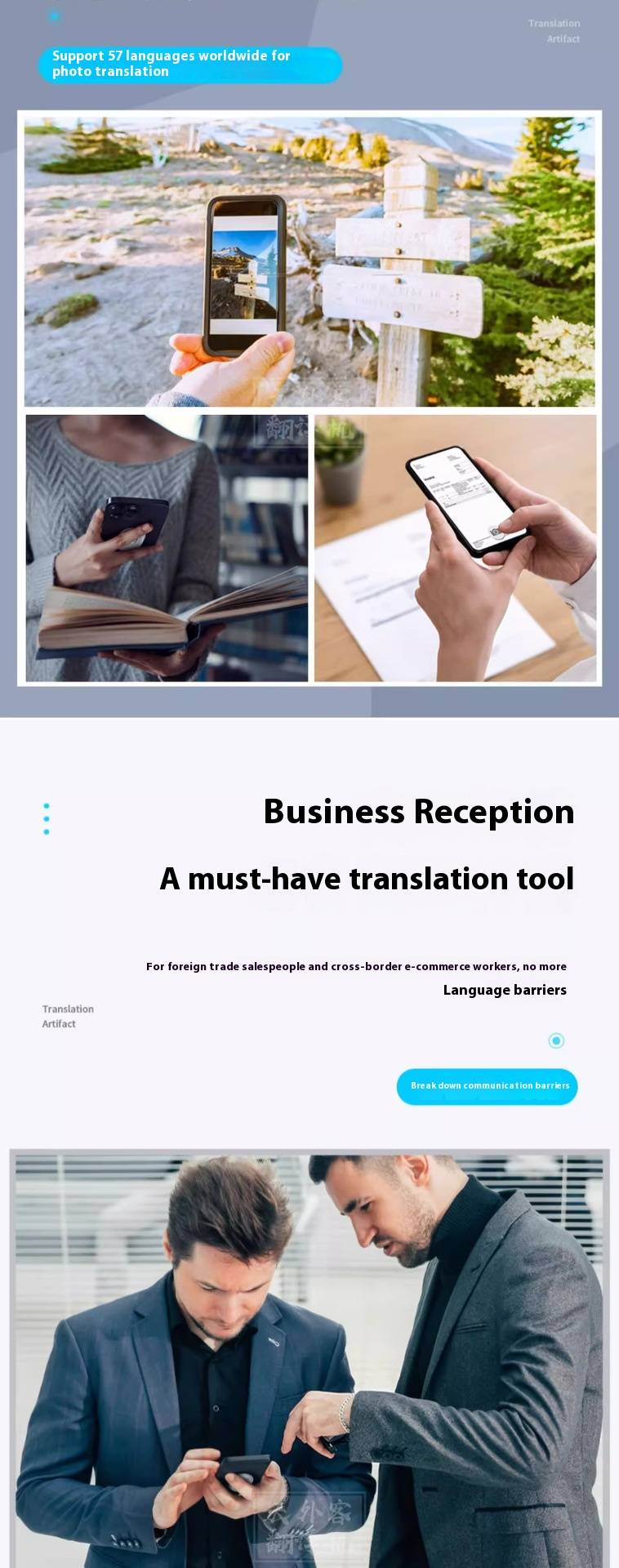 Traductor inteligente JE X9 con IA: intérprete de voz y video en tiempo real con Bluetooth para más de 60 idiomas con tecnología ChatGPT_voghion.com