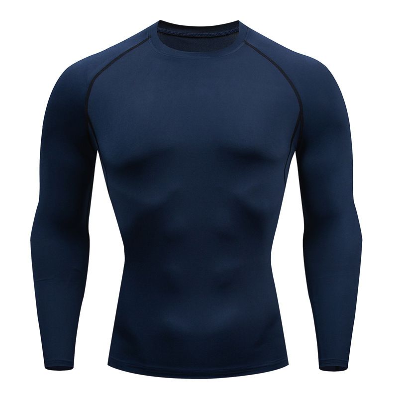 Men's Compression Long Sleeve Shirt – Quick-Dry Stretch Workout Top For Gym, Running & Cycling (Breathable, Moisture-Wicking, Multi-Color)_voghion.com