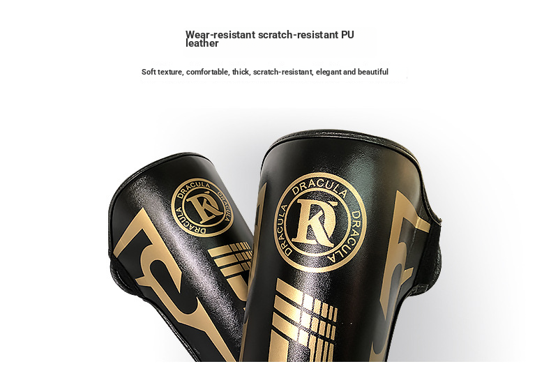 Fighting Muay Thai Thickened Shin Guards With Instep Shin Guards, Adult And Children's Protective Gear, Taekwondo Leg Guards_voghion.com