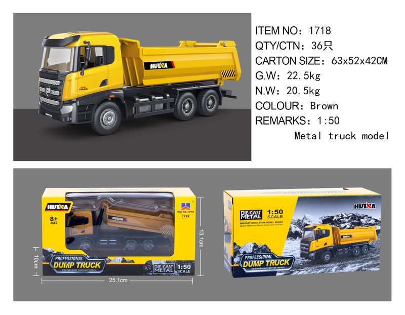 Set di modelli di veicoli da costruzione in lega Mother & Kids in scala 1:50 - Mini escavatore, autocarro con cassone ribaltabile e gru giocattolo resistenti per bambini e collezionisti_voghion.com