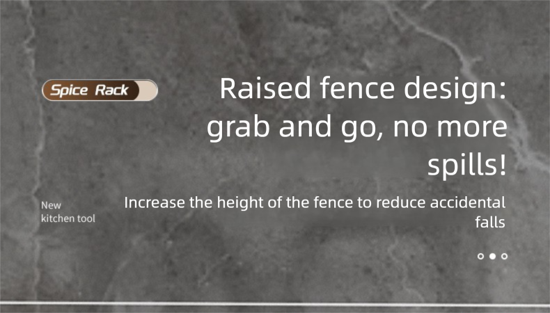 Stainless Steel Kitchen Organizer Countertop Floor Rack Multi-Functional Spice Storage Shelf_voghion.com