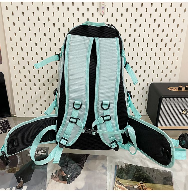 Bolsa de trabajo estilo montaña, deportiva, resistente al agua, para senderismo, ligera, para portátil, moderna, versátil, para estudiantes universitarios._voghion.com