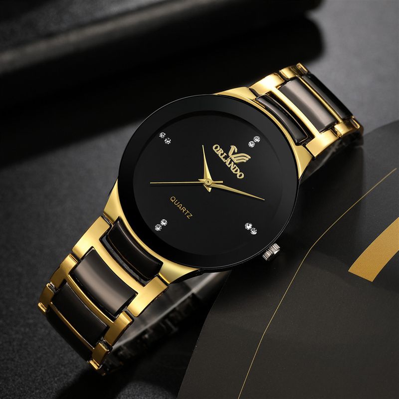 Minimalistische Bar Pin-abgestufte Herrenmode Trend Business Eleganter britischer Stil Stahlband Quarzuhr Herren_voghion.com