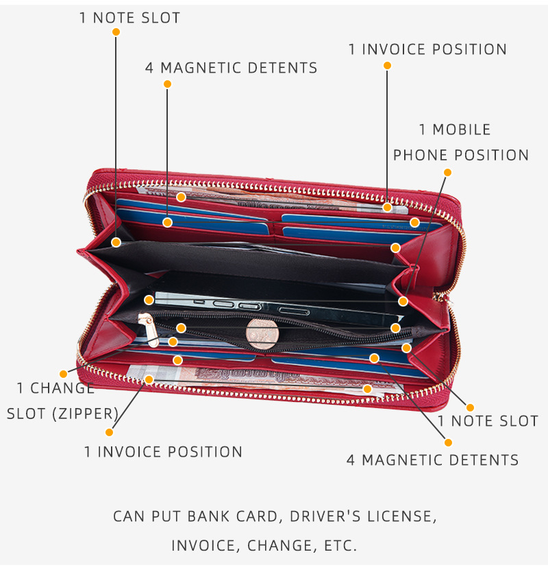 Baellerry New Women's Long Wallet Korean Version Xiaoxiangfeng Multi-card Position Clutch Bag Quilted Women's Bag Wholesale_voghion.com