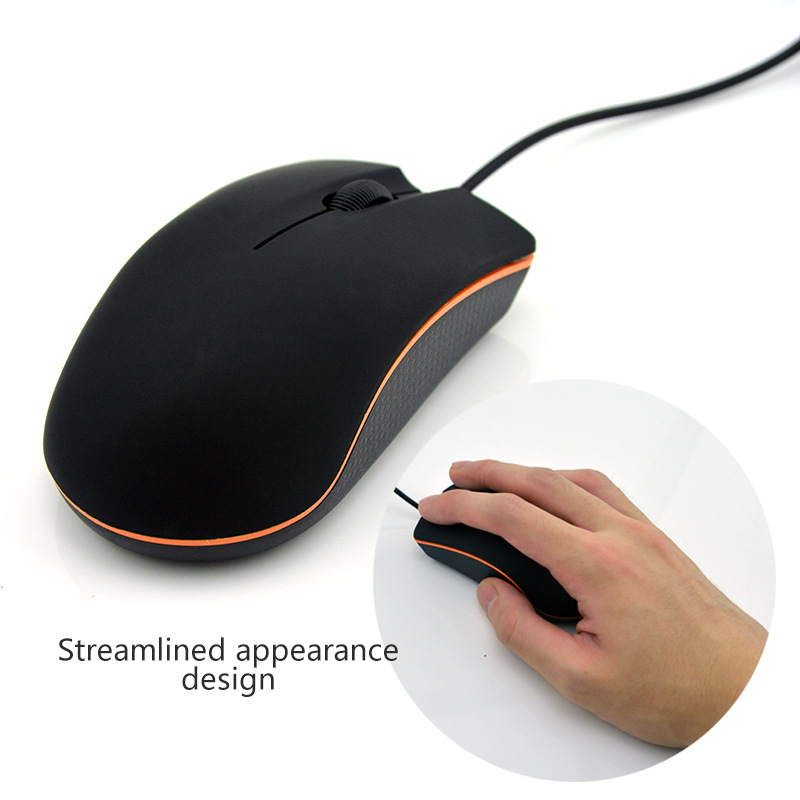Souris optique filaire USB pour ordinateur portable, bureau, maison, entreprise_voghion.com