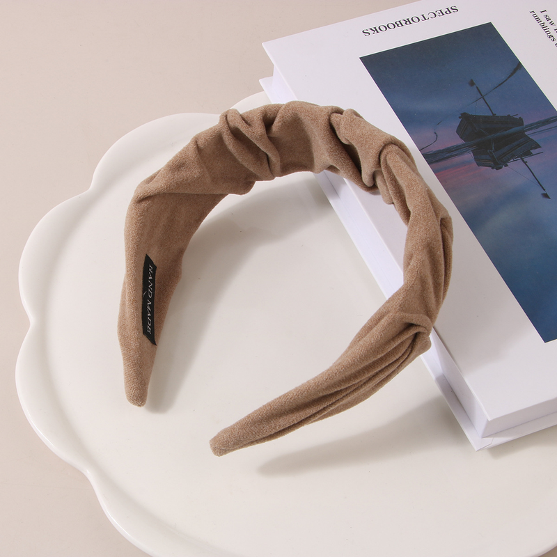 Guanyang autunno e inverno nuovo stile rete rosso caffè colore fascia per capelli donna teschio alto cima forcina larga fascia per capelli copricapo fascia versatile_voghion.com